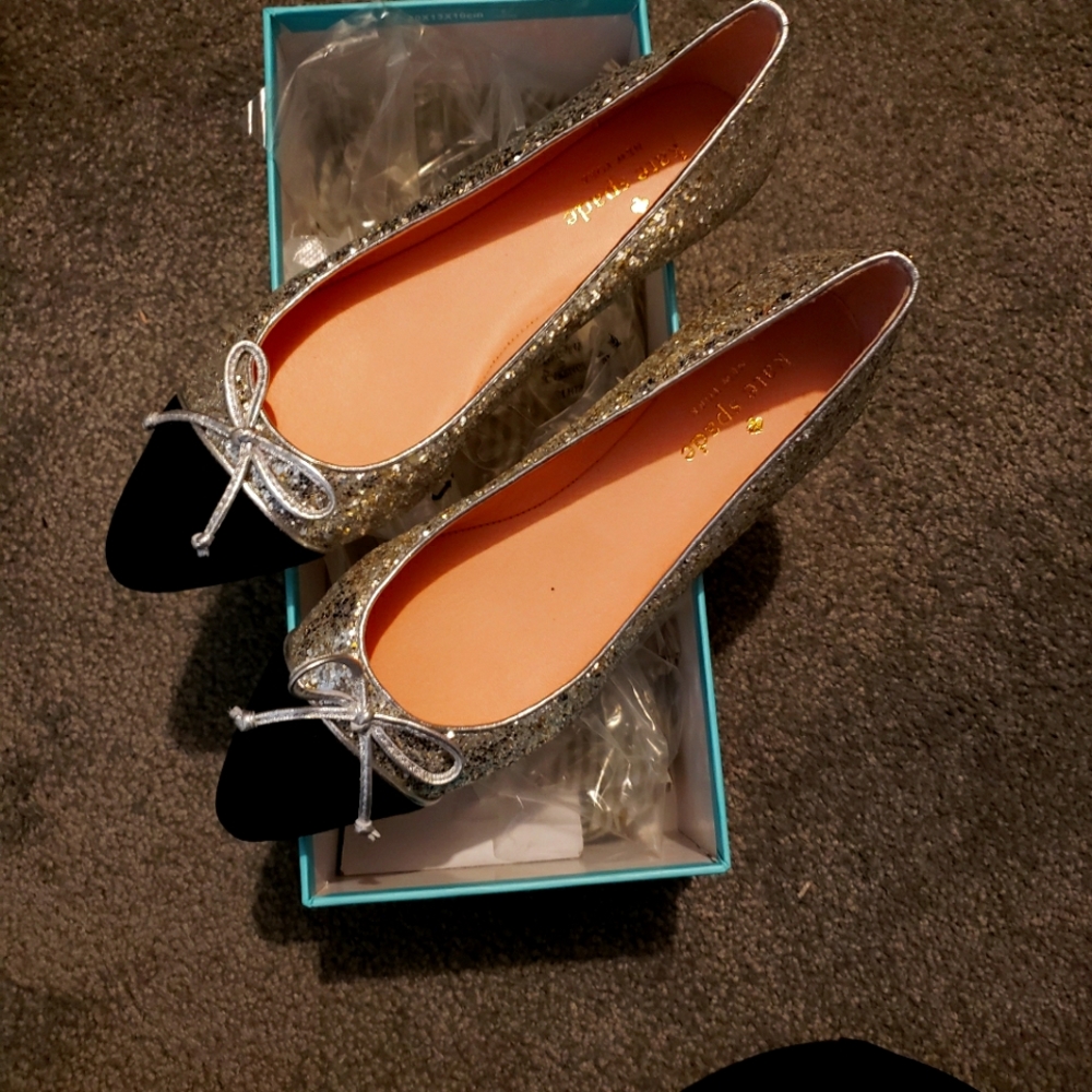 Kate Spade Nella dressy glitter flat